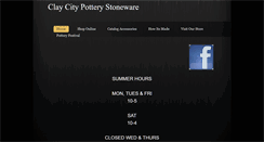 Desktop Screenshot of claycitypottery.com