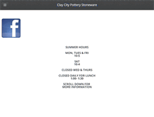 Tablet Screenshot of claycitypottery.com